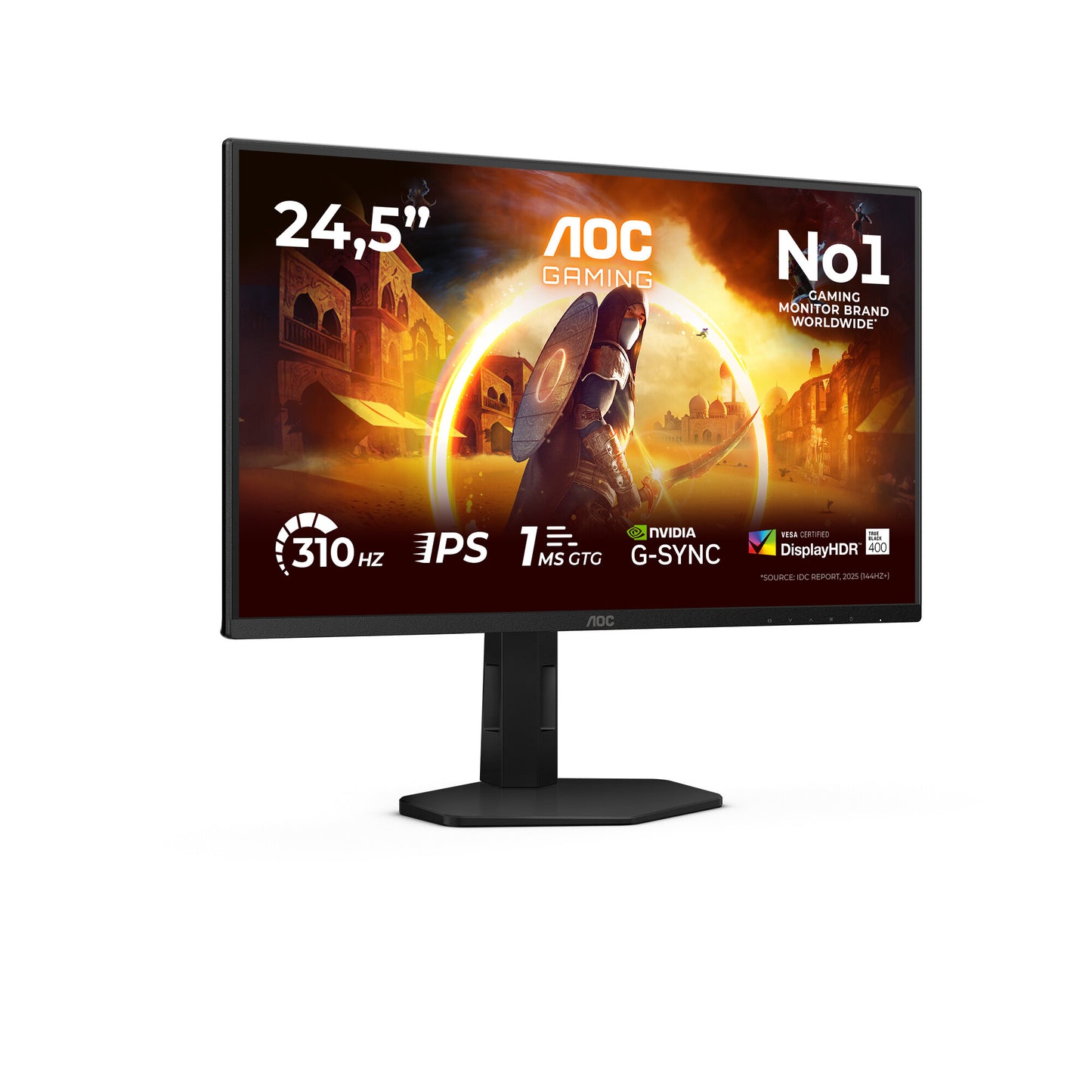 AOC G4 25G4SXU computer monitor 62.2 cm (24.5") 1920 x 1080 pixels Full HD LED Black, Grey