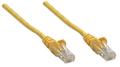 Intellinet Network Patch Cable, Cat5e, 5m, Yellow, CCA, U/UTP, PVC, RJ45, Gold Plated Contacts, Snagless, Booted, Lifetime Warranty