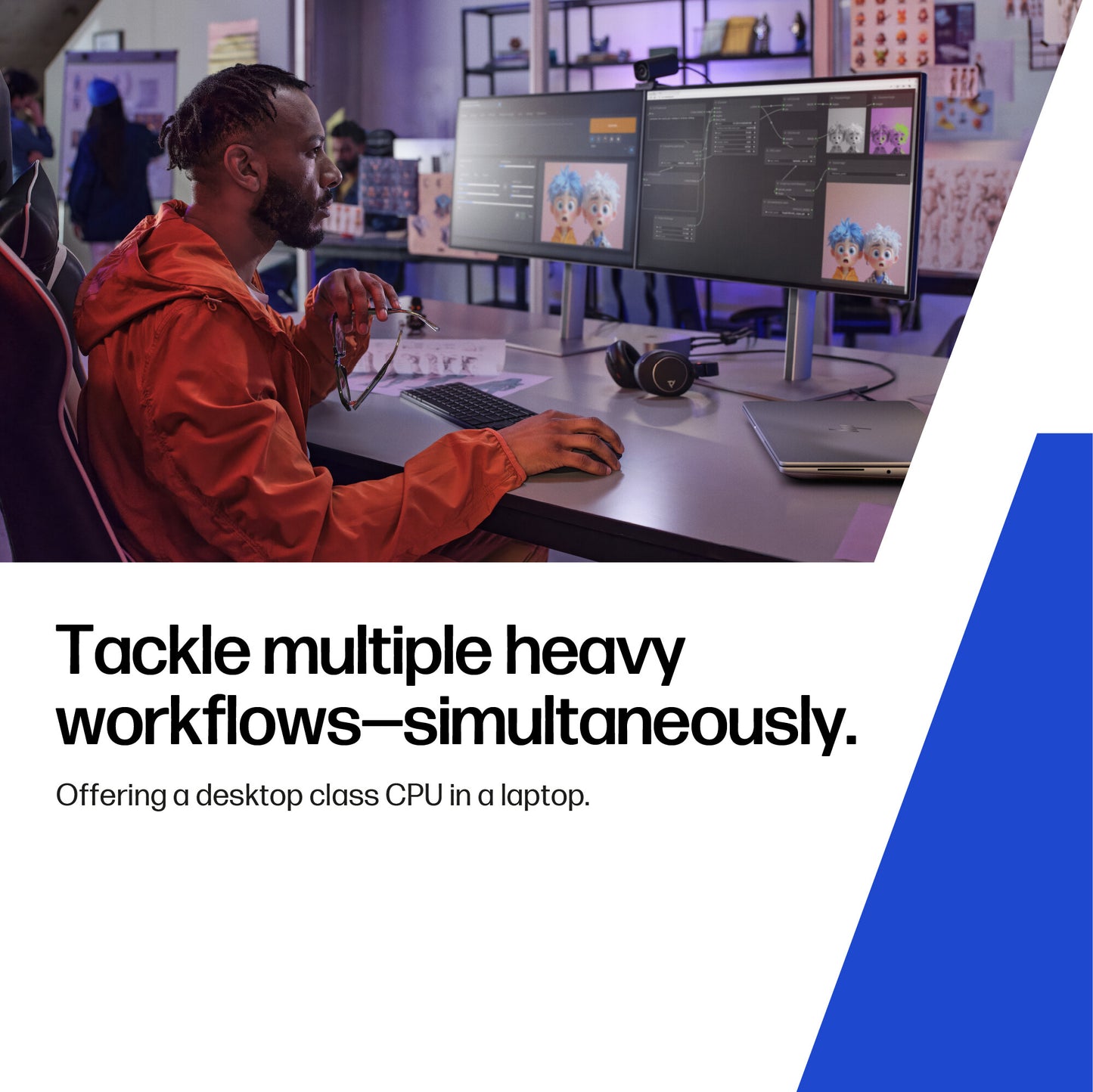 HP ZBook Fury G1i Data Science Intel Core Ultra 9 285HX Mobile workstation 45.7 cm (18") WQXGA 64 GB DDR5-SDRAM 1 TB SSD NVIDIA RTX PRO 3000 Blackwell Wi-Fi 7 (802.11be) Windows 11 Pro AI Workstation, AI PC Silver