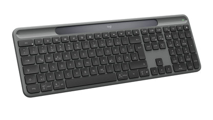 Logitech Signature Slim Solar + K980 keyboard Universal RF Wireless + Bluetooth QWERTZ German Graphite
