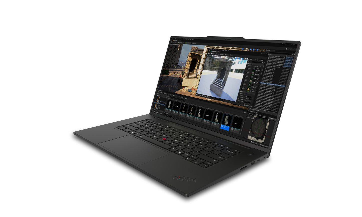 Lenovo ThinkPad P1 Gen 7 Intel Core Ultra 7 155H Mobile workstation 40.6 cm (16") WQXGA 32 GB LPDDR5x-SDRAM 1 TB SSD NVIDIA GeForce RTX 4060 Wi-Fi 7 (802.11be) Windows 11 Pro Black