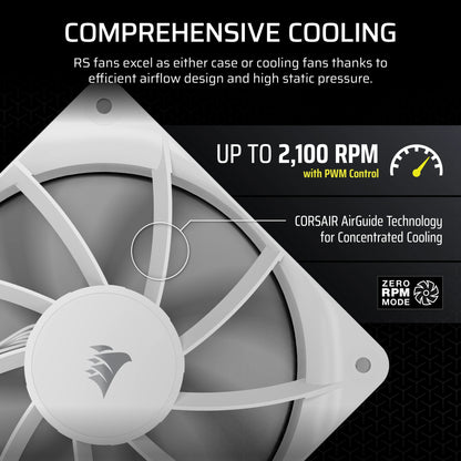 Corsair RS120 Computer case Fan 12 cm White 1 pc(s)