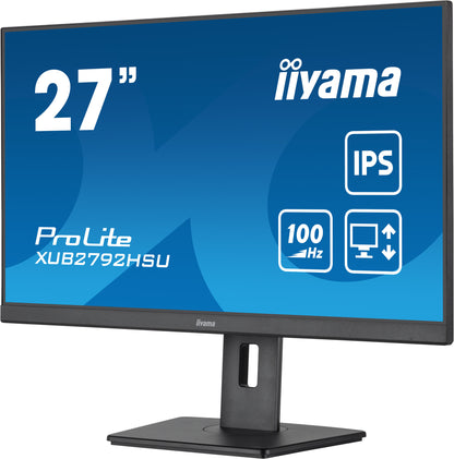 iiyama XUB2792HSU-B6 computer monitor 68.6 cm (27") 1920 x 1080 pixels Full HD LED Black
