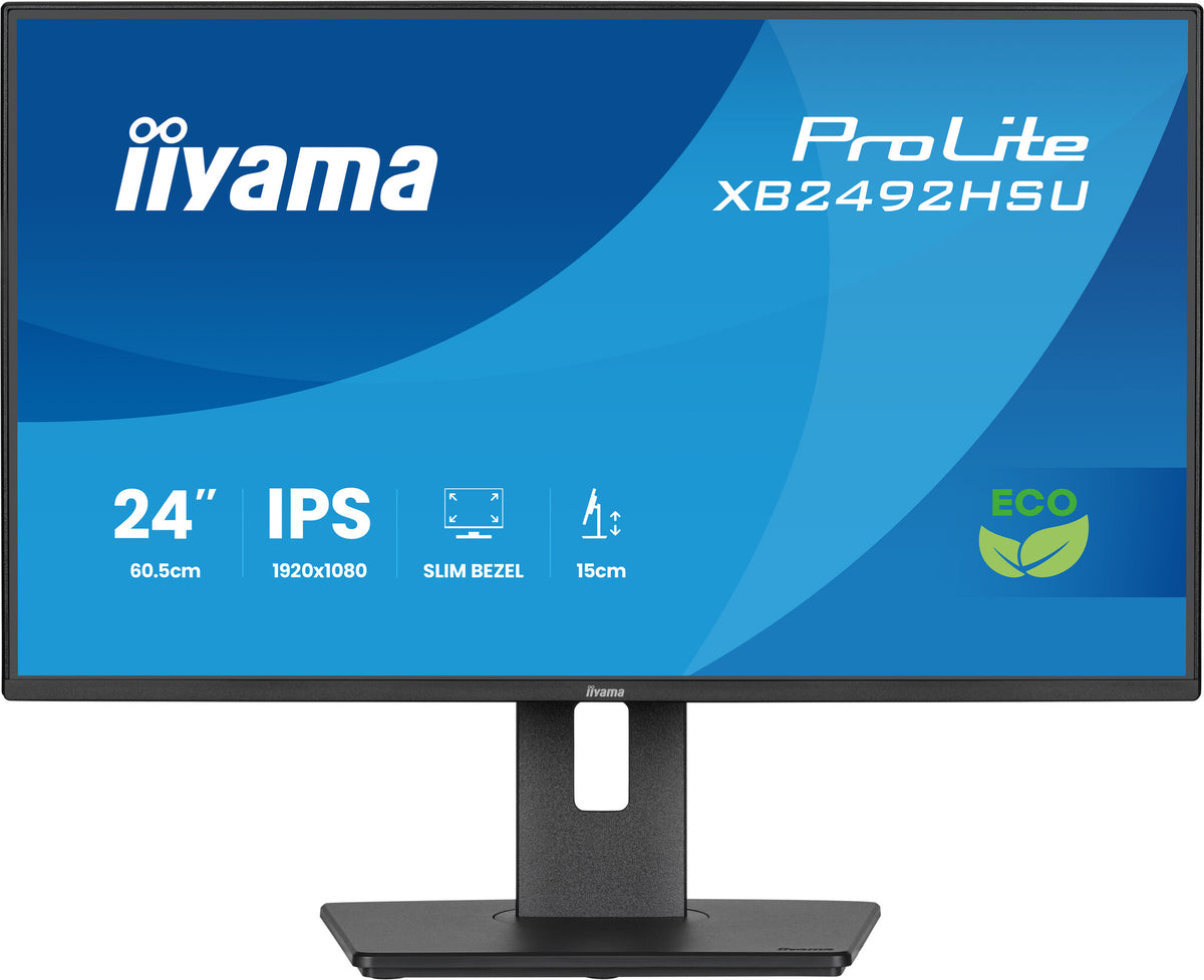 iiyama ProLite XB2492HSU-B1 computer monitor 60.5 cm (23.8") 1920 x 1080 pixels Full HD LED Black