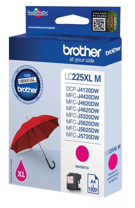 Brother LC-225XLM ink cartridge 1 pc(s) Original Magenta