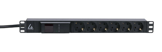 Lanview LVR261876S power distribution unit (PDU) 6 AC outlet(s) 1U Black