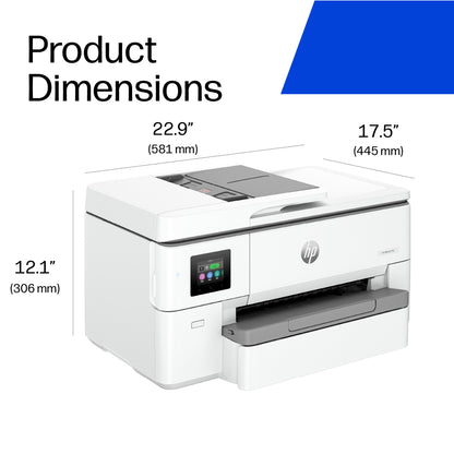 HP OfficeJet Pro 9720e Wireless All-in-One Color Printer, Two-sided printing; Copier, Scanner