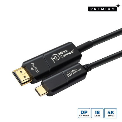 Microconnect USB3.1CHDMI10OP video cable adapter 10 m USB Type-C HDMI Black