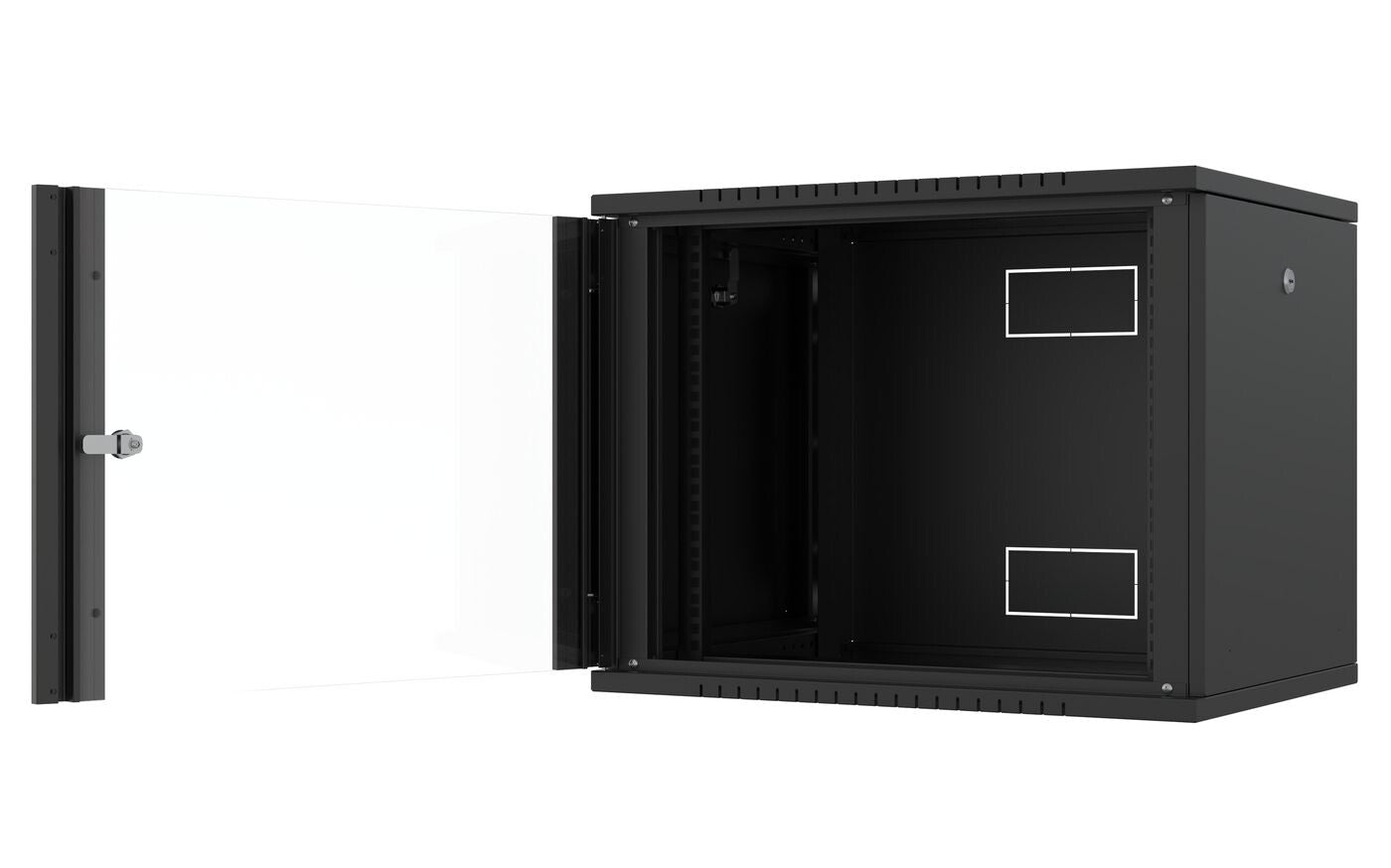 Lanview RWF09U45BL rack cabinet 9U Wall mounted rack Black