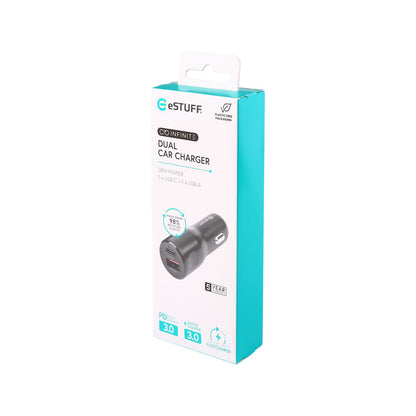 eSTUFF ES631031 mobile device charger Mobile phone Black Cigar lighter Fast charging Auto