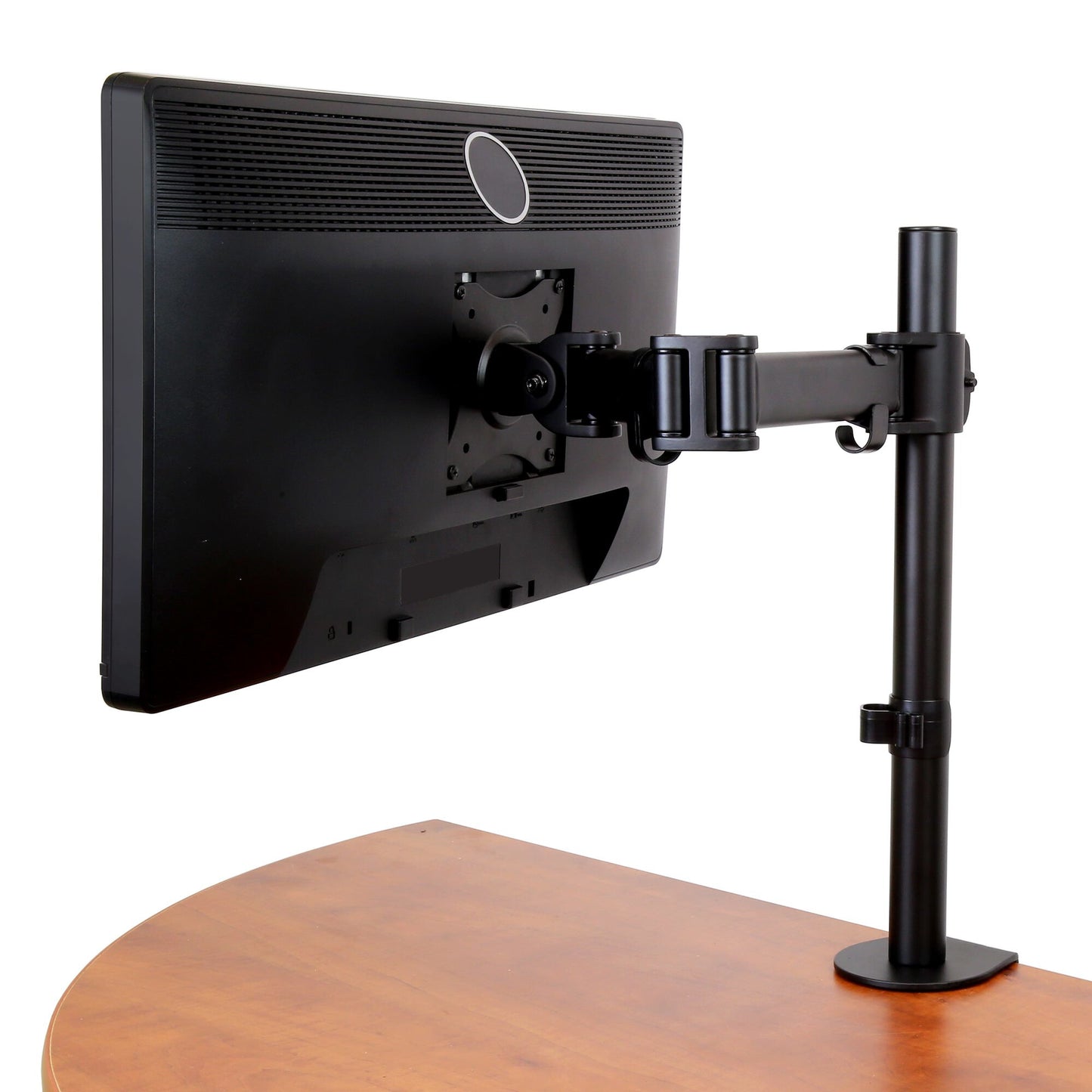 StarTech.com Desk Mount Monitor Arm for up to 34" (8 kg) VESA Compatible Displays - Articulating Pole Mount Single Monitor Arm - Ergonomic Height Adjustable Monitor Mount - Desk Clamp/Grommet