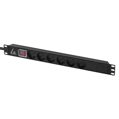 Lanview LVR-3MDK-SW-DK6 power distribution unit (PDU) 6 AC outlet(s) 1U Black
