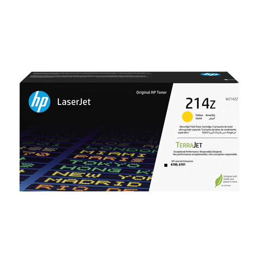 HP 214Z Ultra High Yield Yellow Original LaserJet Toner Cartridge
