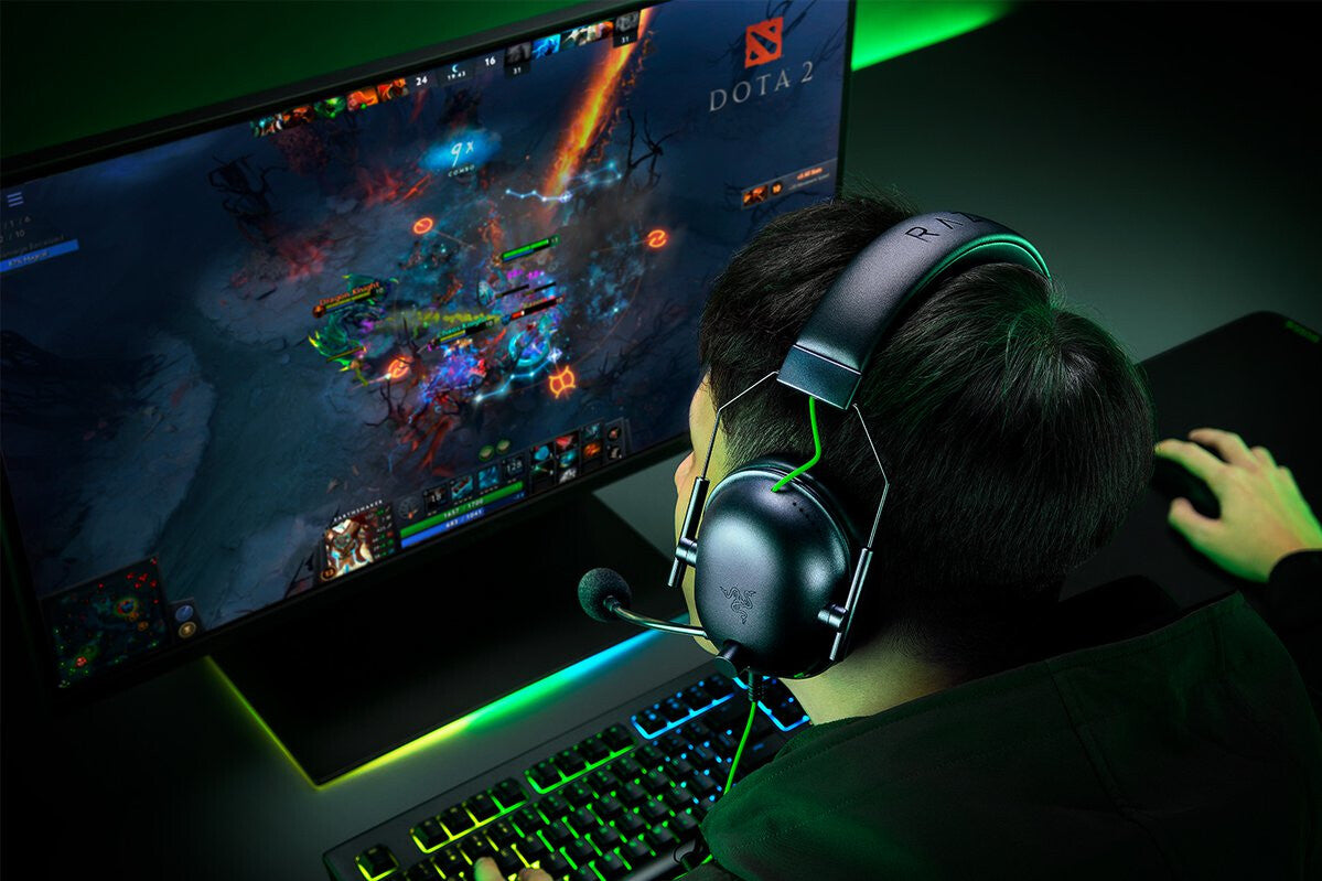 Razer Blackshark V2 X Headset Wired Head-band Gaming Black, Green