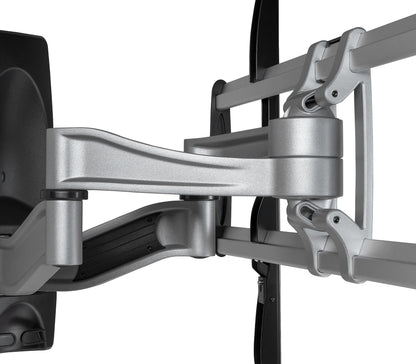 StarTech.com Full Motion TV Wall Mount - Heavy Duty Articulating TV Wall Mount Bracket for 32" to 75" (165lb/75kg) VESA Display - Universal Adjustable Tilt/Swivel Flat Screen Arm - Silver