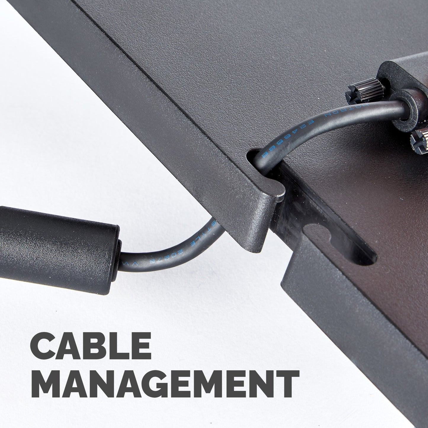 Fellowes Computer Monitor Stand with 3 Height Adjustments - Standard Monitor Riser with Cable Management - Ergonomic Adjustable Monitor Stand for Computers - Max Weight 27KG/Max Size 21" - Graphite