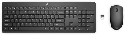 HP 235 WIRELESS MOUSE KB COMBO-BELG keyboard Mouse included Office RF Wireless Black