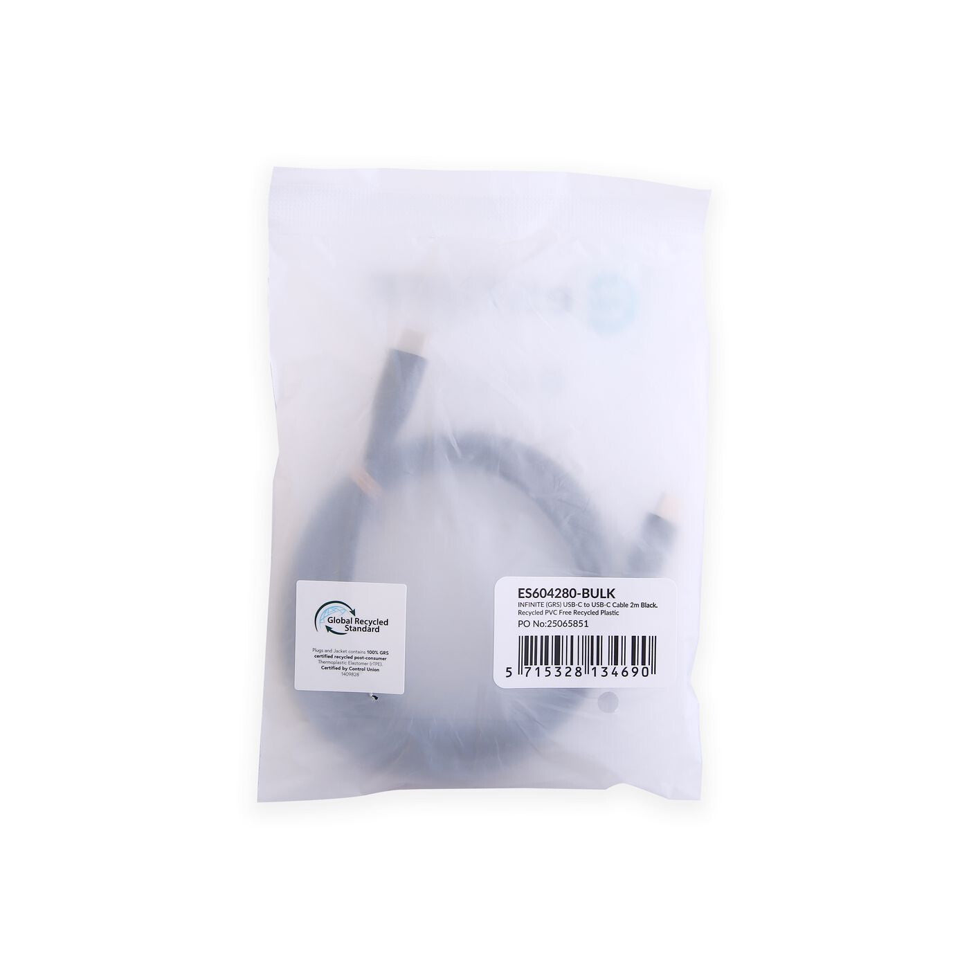 eSTUFF ES604280-BULK USB cable USB 2.0 2 m USB C 60 W Black