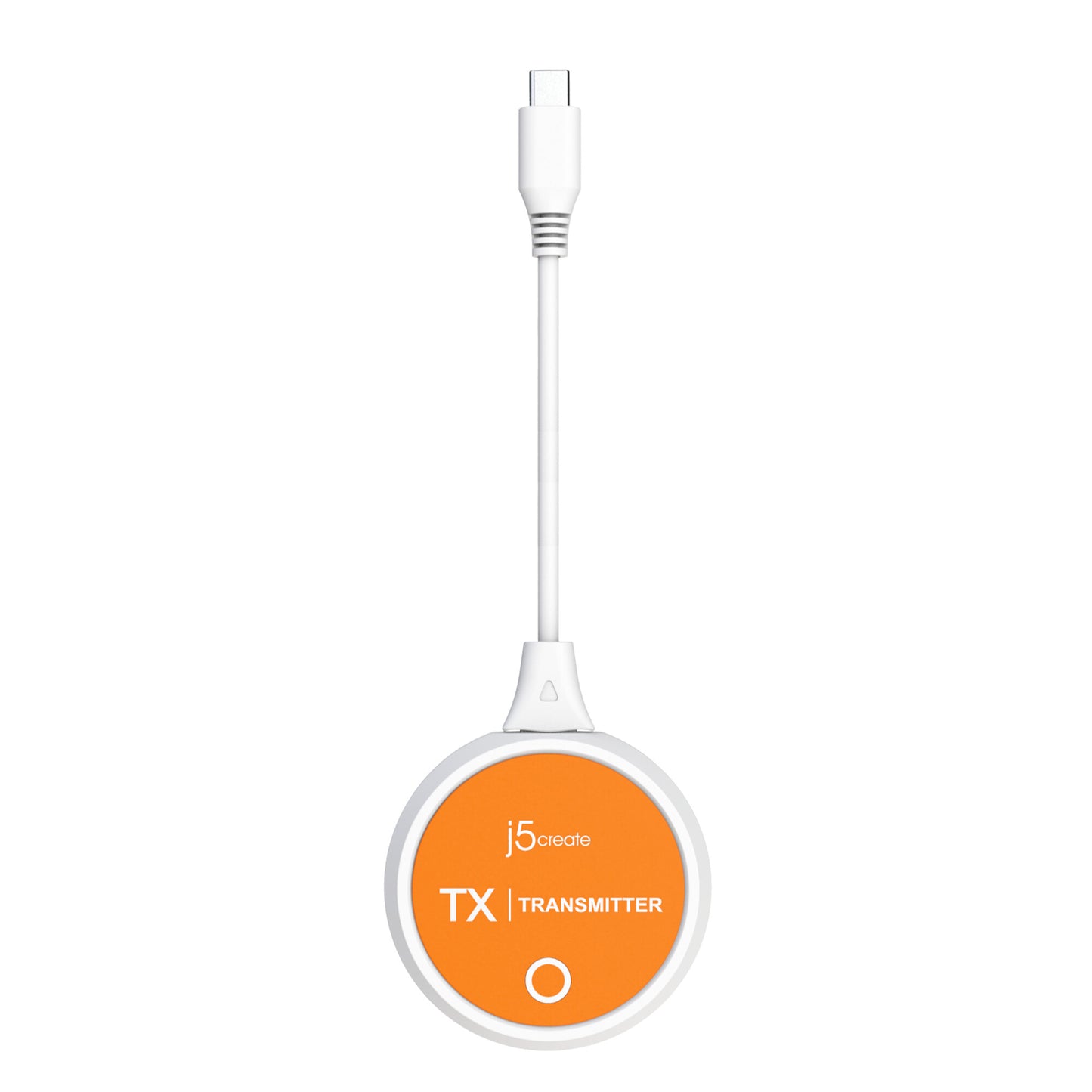 j5create JVAW62 ScreenCast USB-C® Wireless Display HDMI™ Extender, White and Orange