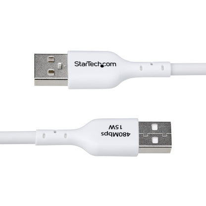StarTech.com 3m (9.8ft) USB-A to USB-C Charging Cable, Charge & Sync, 3A, USB 2.0, TPE Jacket - White USB Charging Cord