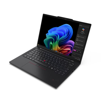 Lenovo ThinkPad T14s Gen 6 (Snapdragon) Copilot+ PC Qualcomm Snapdragon X1P-42-100 Laptop 35.6 cm (14") WUXGA 16 GB LPDDR5x-SDRAM 512 GB SSD Wi-Fi 7 (802.11be) Windows 11 Pro UK English Black