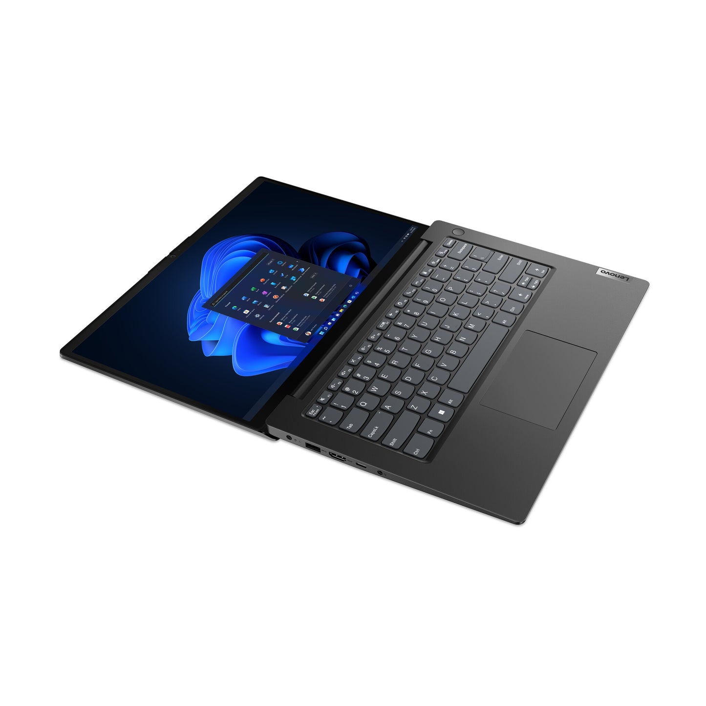 Lenovo V14 G4 AMN AMD Ryzen™ 5 7520U Laptop 35.6 cm (14") Full HD 8 GB LPDDR5-SDRAM 256 GB SSD Wi-Fi 6 (802.11ax) Windows 11 Pro UK English Black