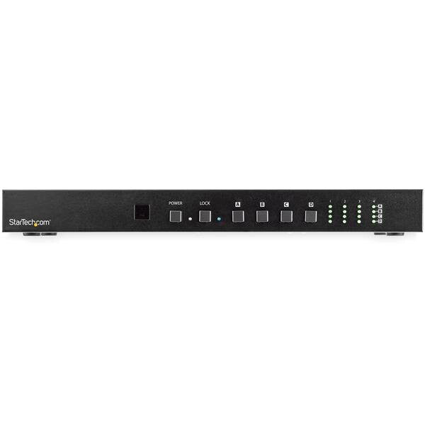 StarTech.com 4x4 HDMI Matrix Switch with Audio and Ethernet Control - 4K 60Hz