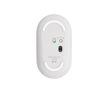 Logitech Pebble 2 M350s mouse Travel Ambidextrous RF Wireless + Bluetooth Optical 4000 DPI