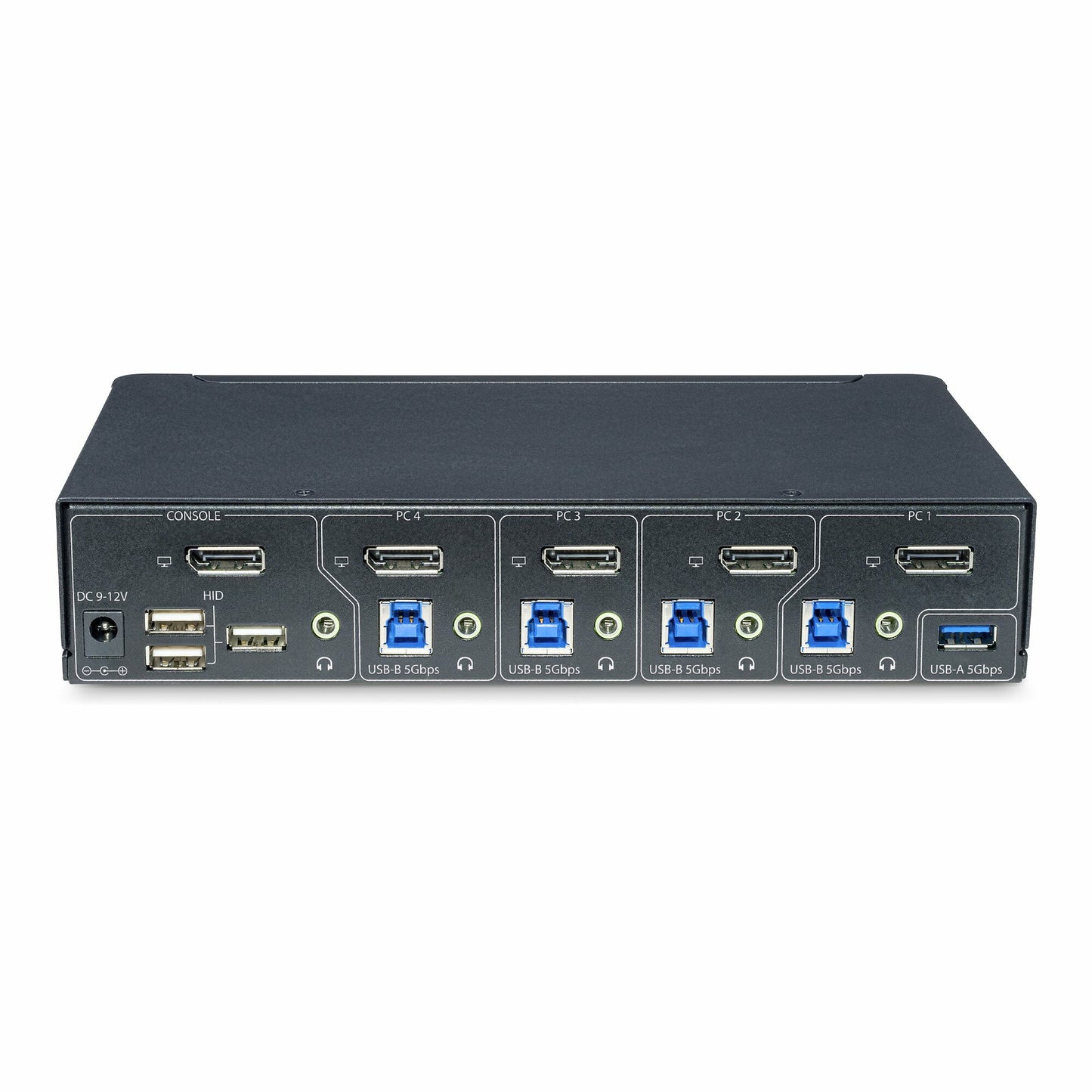 StarTech.com 4-Port DisplayPort KVM Switch, Single 4K 60Hz Monitor, 6x USB Ports, Push-Button & Hotkey Switching, DisplayPort 1.2, OS Independent, TAA Compliant