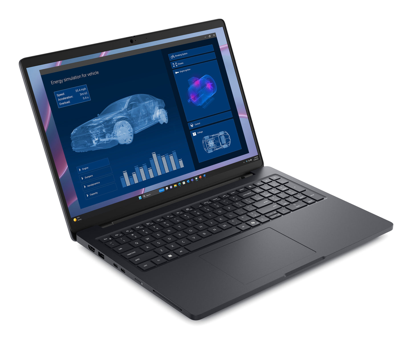 DELL Pro Max 16 MC16255 Copilot+ PC AMD Ryzen AI 7 PRO PRO 350 Mobile workstation 40.6 cm (16") Full HD+ 32 GB LPDDR5x-SDRAM 512 GB SSD NVIDIA RTX PRO 500 Blackwell Wi-Fi 7 (802.11be) Windows 11 Pro UK English Black