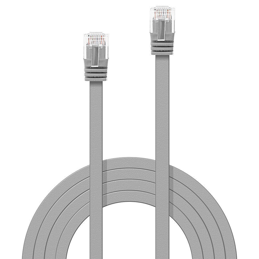Lindy 1m Cat.6 U/UTP Flat Network Cable, Grey