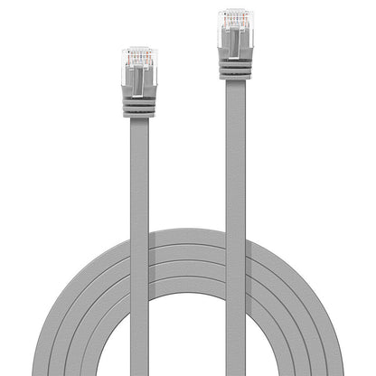 Lindy 1m Cat.6 U/UTP Flat Network Cable, Grey