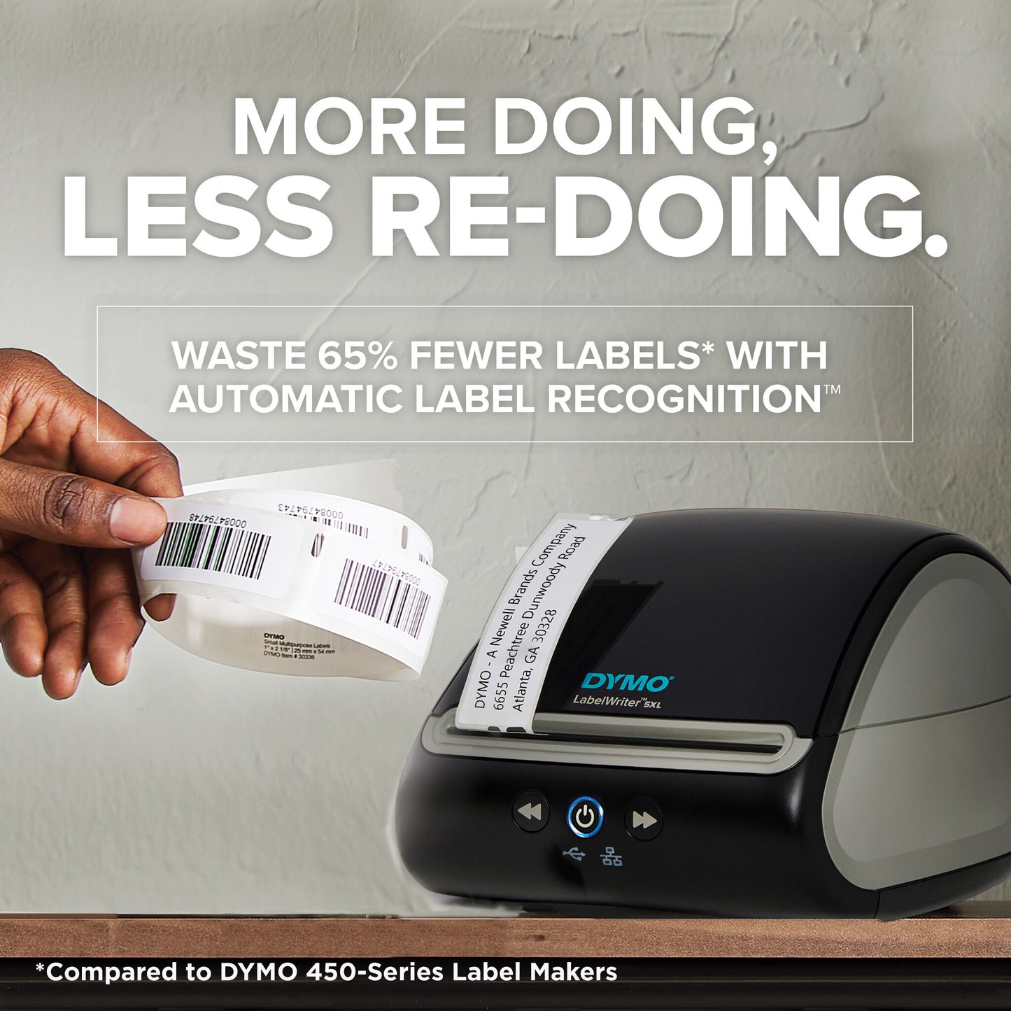 DYMO LabelWriter 5XL Label Printer | Automatic Label Recognition Label Maker | Prints Extra-Wide Shipping Labels from AmazonDHL & More | Perfect for eCommerce Sellers | EU 2 Pin Plug