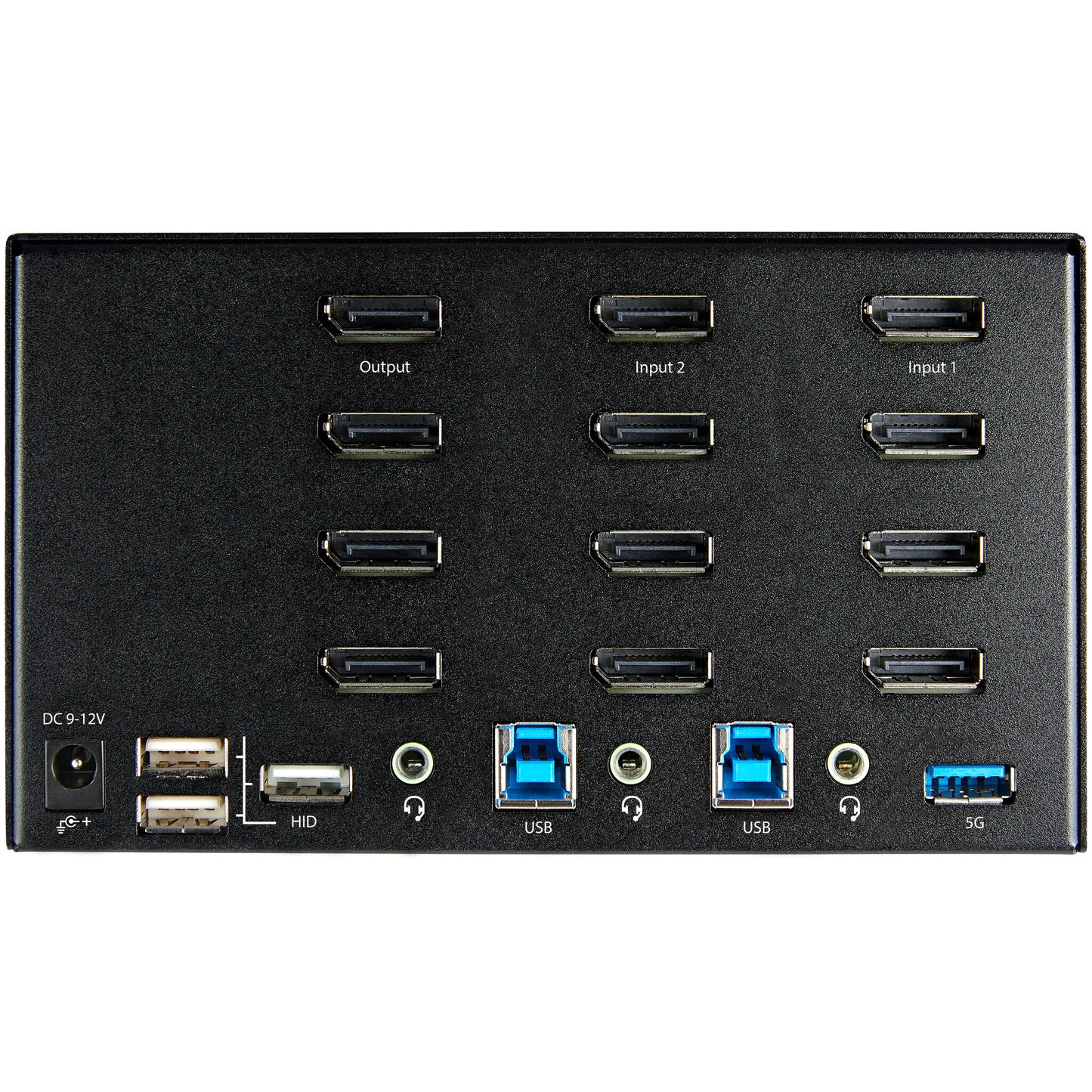 StarTech.com 2 Port Quad Monitor DisplayPort KVM Switch - 4K 60Hz UHD HDR - Desktop 4K DP 1.2 KVM with 2 Port USB 3.0 Hub (5Gbps) & 4x USB 2.0 HID Ports, Audio - Hotkey Switching - TAA