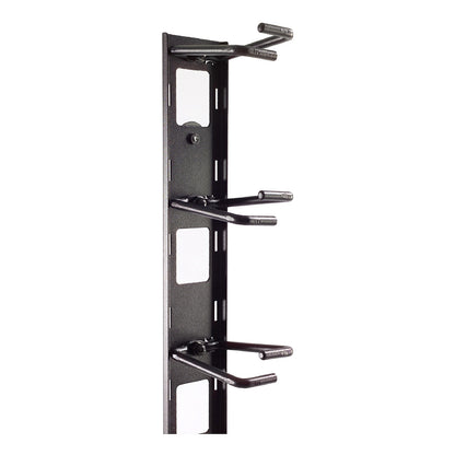 APC NetShelter Cable Management, Vertical Cable Manager, Cable Rings, Set of 8, Black, 55 mm x 766 mm x 85 mm