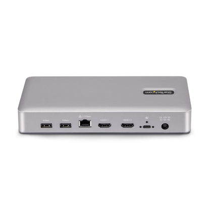 StarTech.com Dual-Monitor USB4 Docking Station, Dual 4K 120Hz or Single 8K 60Hz HDMI, 100W Laptop Charging, 2.5GbE, USB-C Multi-Monitor Dock, Driverless