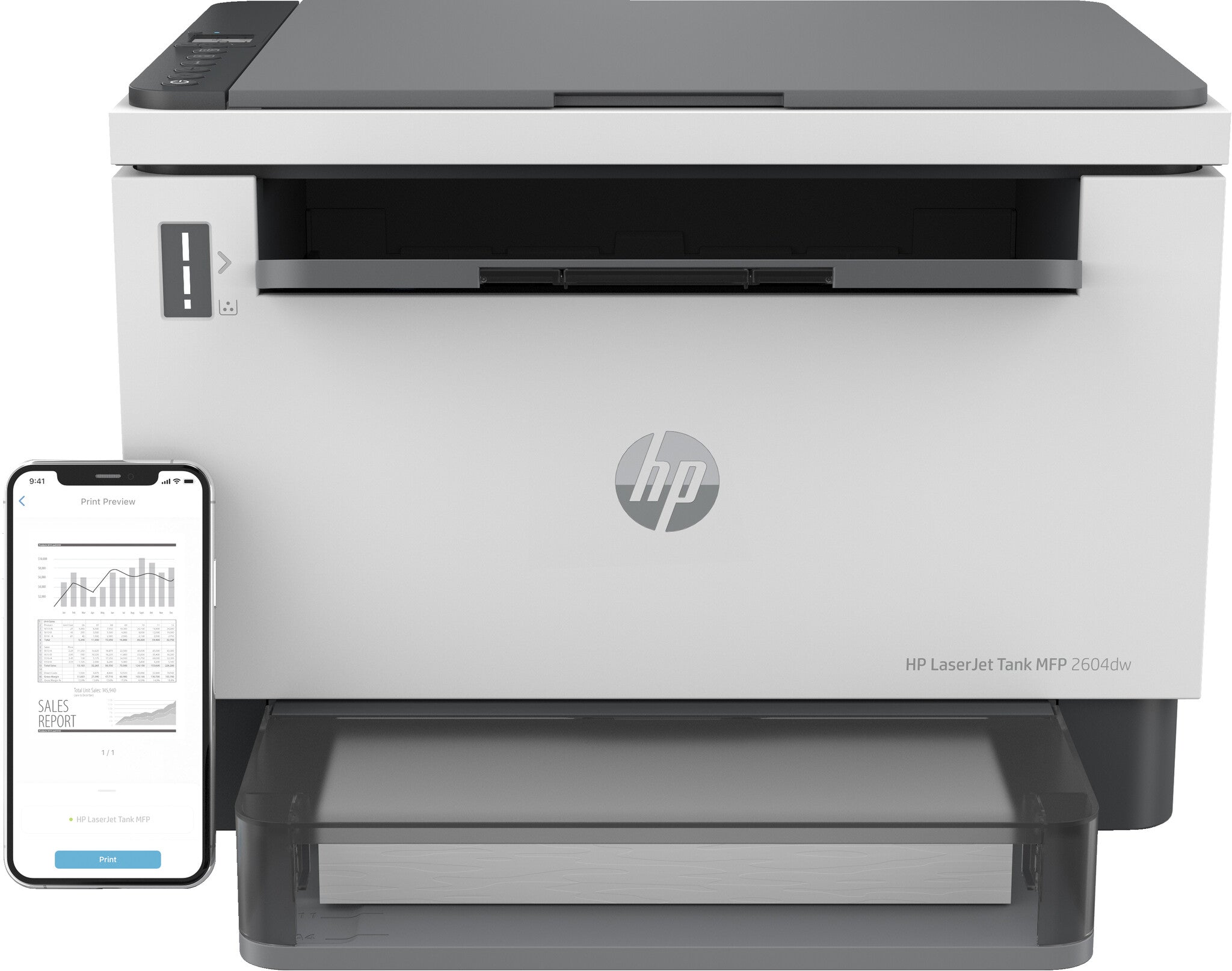 HP LaserJet Tank MFP 2604dw Printer