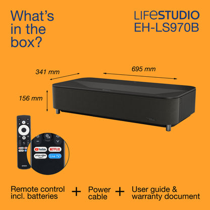 Epson Lifestudio Grand Plus EH-LS970B - Metallic black