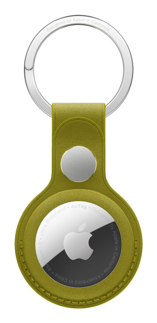 Apple AirTag FineWoven Key Ring - Chartreuse