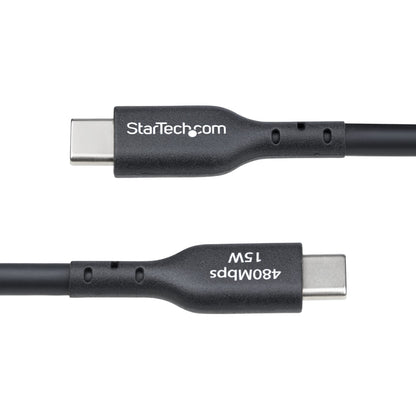 StarTech.com 4m (13ft) USB-A to USB-C Charging Cable, Charge & Sync, 3A, USB 2.0, TPE Jacket - Black USB Charging Cord