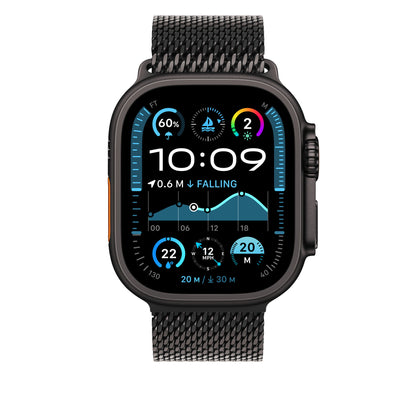 Apple 49mm Black Titanium Milanese Loop - Large
