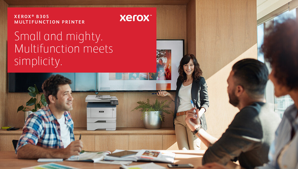 Xerox B305 A4 38ppm Wireless Duplex Copy/Print/Scan PS3 PCL5e/6 2 Trays 350 Sheets UK