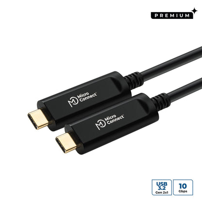 Microconnect MC-USB3.1C15OP USB cable USB 3.2 Gen 2 (3.1 Gen 2) 15 m USB C Black