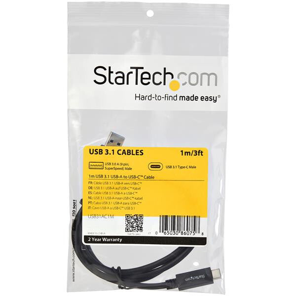 StarTech.com 3 ft. (1 m) USB to USB-C Cable - M/M