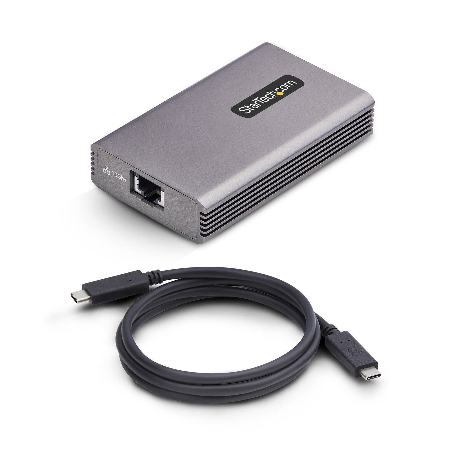 StarTech.com USB4 to Ethernet Adapter, 10GbE, Multi-Gigabit, Thunderbolt Compatible, 10GBASE-T/5G/2.5G NIC, 10G Ethernet Adapter, 0.5m USB4 Cable, Win/Mac, TAA