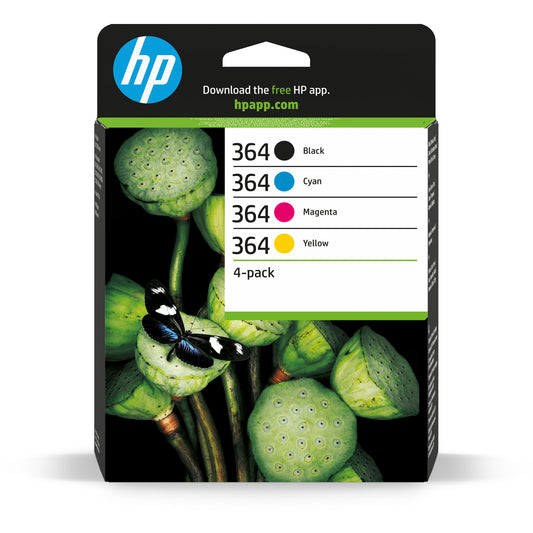 HP 364 4-pack Black/Cyan/Magenta/Yellow Original Ink Cartridges