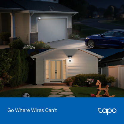 TP-Link Tapo Solar-Powered Floodlight Pan/Tilt Security Camera Kit