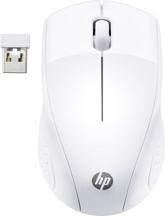 HP Wireless Mouse 220 (Snow White), optical, 1600 DPI, 3 buttons