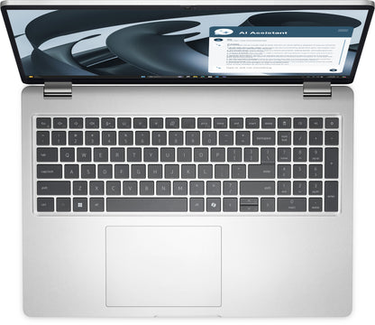 DELL Pro 16 Plus PB16255 Copilot+ PC AMD Ryzen AI 5 PRO PRO 340 Laptop 40.6 cm (16") Full HD+ 16 GB LPDDR5x-SDRAM 512 GB SSD Wi-Fi 7 (802.11be) Windows 11 Pro UK English Platinum, Silver