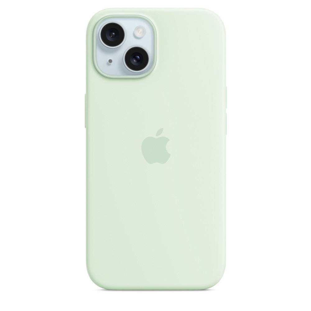 Apple iPhone 15 Silicone Case with MagSafe - Soft Mint